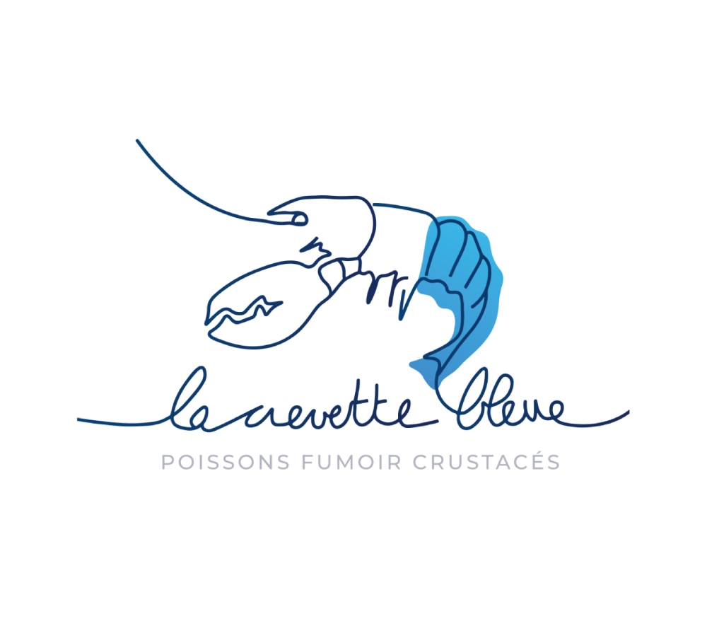 Logo La crevette bleue