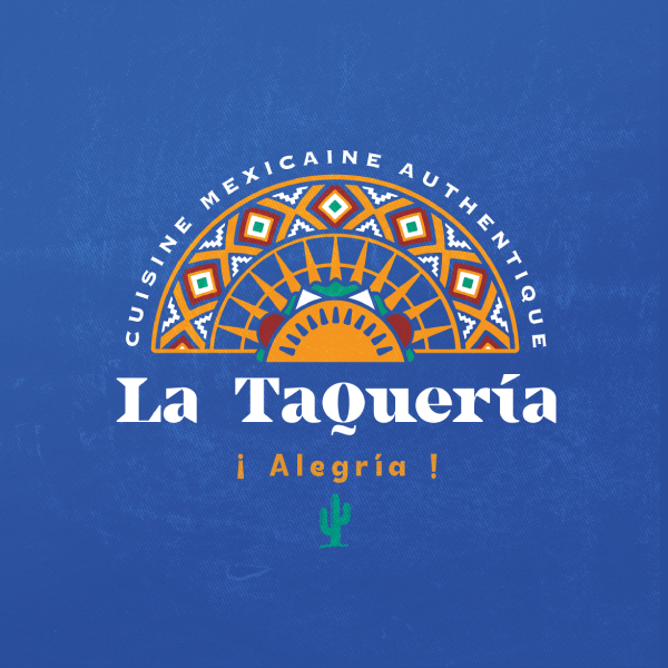 Logo La Taqueria design restaurant mexicain