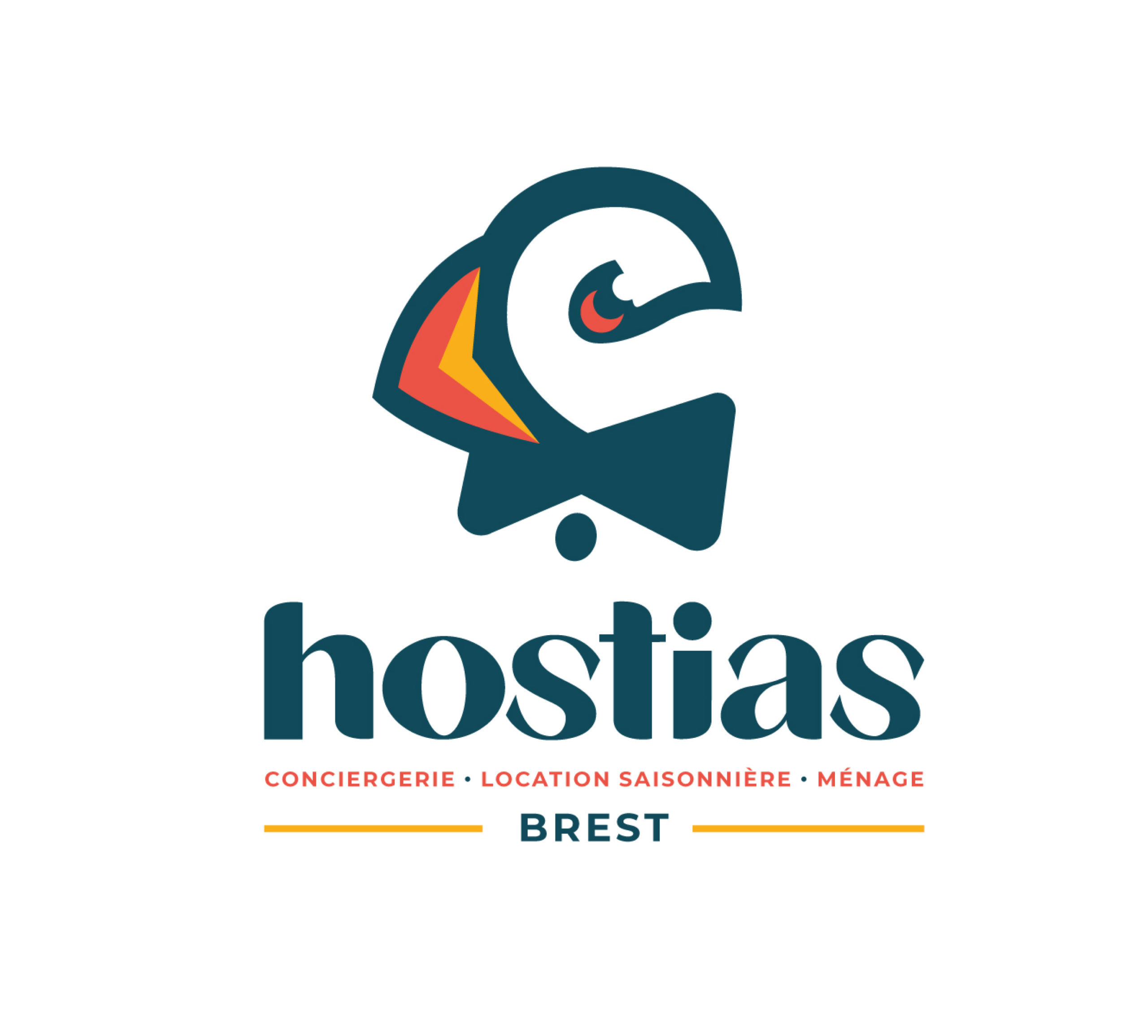 Création logo hostias conciergerie brest nice